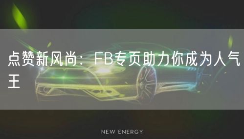 点赞新风尚：FB专页助力你成为人气王