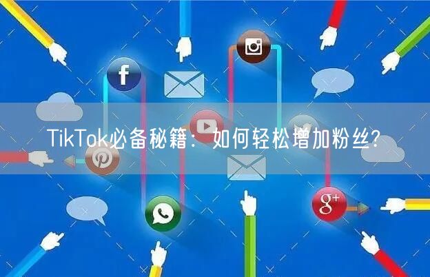 TikTok必备秘籍:如何轻松增加粉丝?