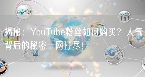 揭秘:YouTube粉丝如何购买?人气背后的秘密一网打尽!