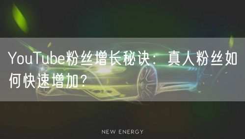 YouTube粉丝增长秘诀:真人粉丝如何快速增加?
