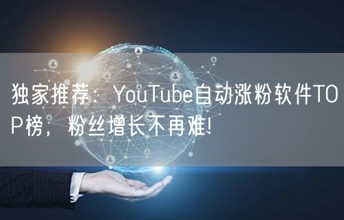 独家推荐:YouTube自动涨粉软件TOP榜,粉丝增长不再难!
