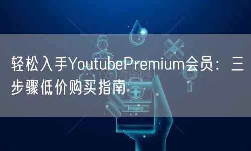 轻松入手YoutubePremium会员：三步骤低价购买指南