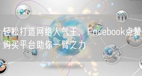 轻松打造网络人气王，Facebook点赞购买平台助你一臂之力