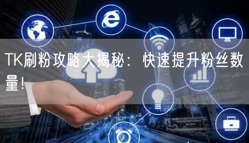 TK刷粉攻略大揭秘:快速提升粉丝数量!