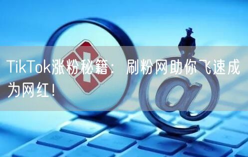 TikTok涨粉秘籍:刷粉网助你飞速成为网红!