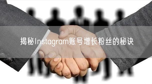 揭秘Instagram账号增长粉丝的秘诀