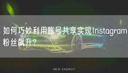 如何巧妙利用账号共享实现Instagram粉丝飙升？