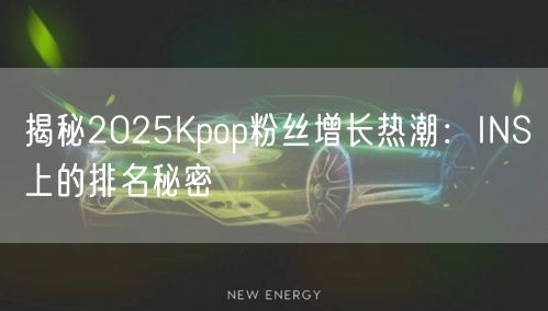 揭秘2025Kpop粉丝增长热潮:INS上的排名秘密