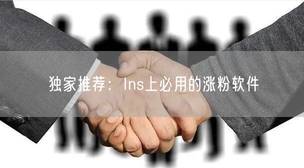 独家推荐:Ins上必用的涨粉软件