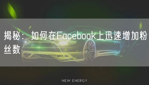 揭秘：如何在Facebook上迅速增加粉丝数
