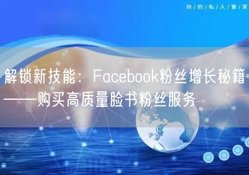 解锁新技能:Facebook粉丝增长秘籍——购买高质量脸书粉丝服务