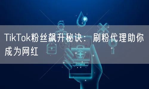 TikTok粉丝飙升秘诀:刷粉代理助你成为网红