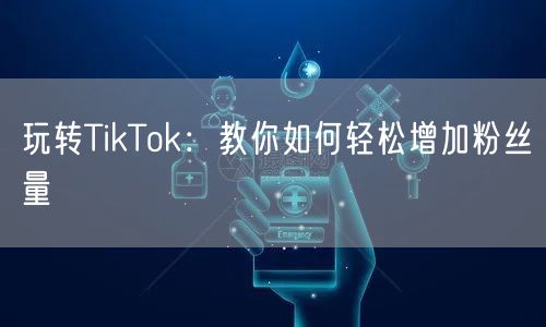 玩转TikTok:教你如何轻松增加粉丝量