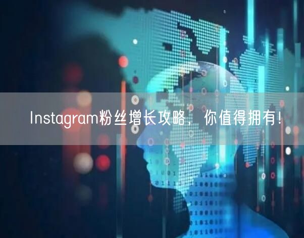 Instagram粉丝增长攻略，你值得拥有！