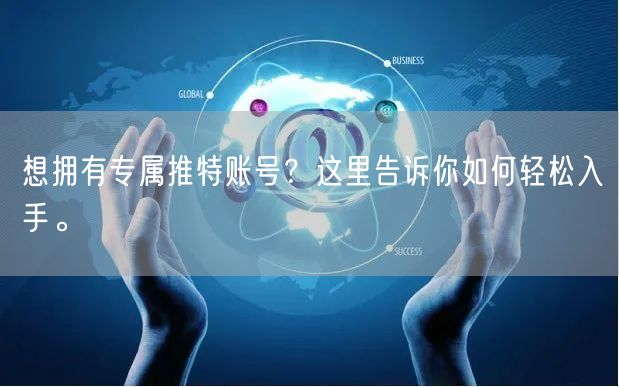 想拥有专属推特账号?这里告诉你如何轻松入手。