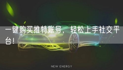 一键购买推特账号,轻松上手社交平台!