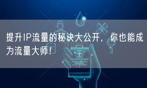 提升IP流量的秘诀大公开，你也能成为流量大师！