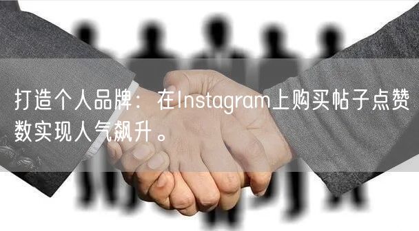 打造个人品牌：在Instagram上购买帖子点赞数实现人气飙升。