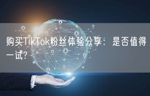 购买TikTok粉丝体验分享：是否值得一试?
