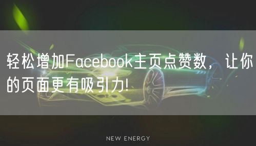 轻松增加Facebook主页点赞数，让你的页面更有吸引力!