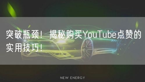 突破瓶颈！揭秘购买YouTube点赞的实用技巧！
