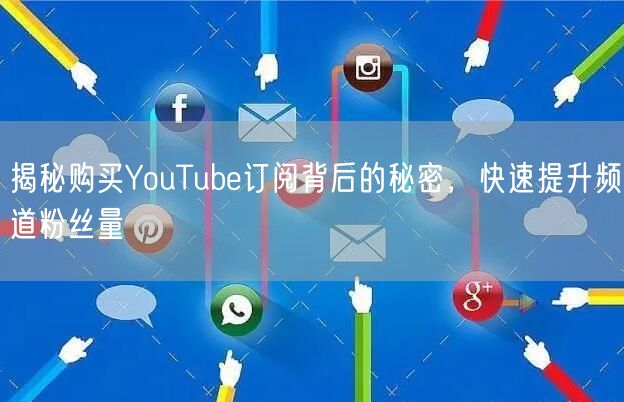揭秘购买YouTube订阅背后的秘密,快速提升频道粉丝量