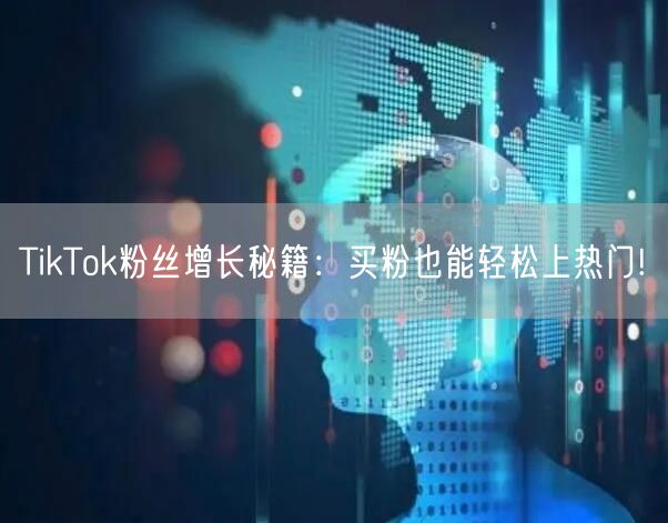 TikTok粉丝增长秘籍：买粉也能轻松上热门!