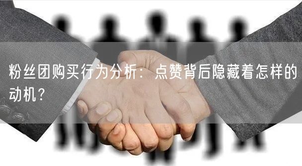 粉丝团购买行为分析:点赞背后隐藏着怎样的动机?