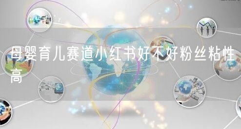 母婴育儿赛道小红书好不好粉丝粘性高